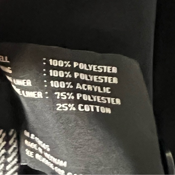 NWT LONDON FOG Classic Black Belted Flannel Lined Trench Coat—SZ. 16 - Picture 11 of 17